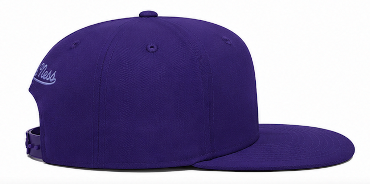 Los Angeles Lakers Mitchell & Ness Tonal Eclipse Snapback Hat- Purple product image 2, provided for visual reference and