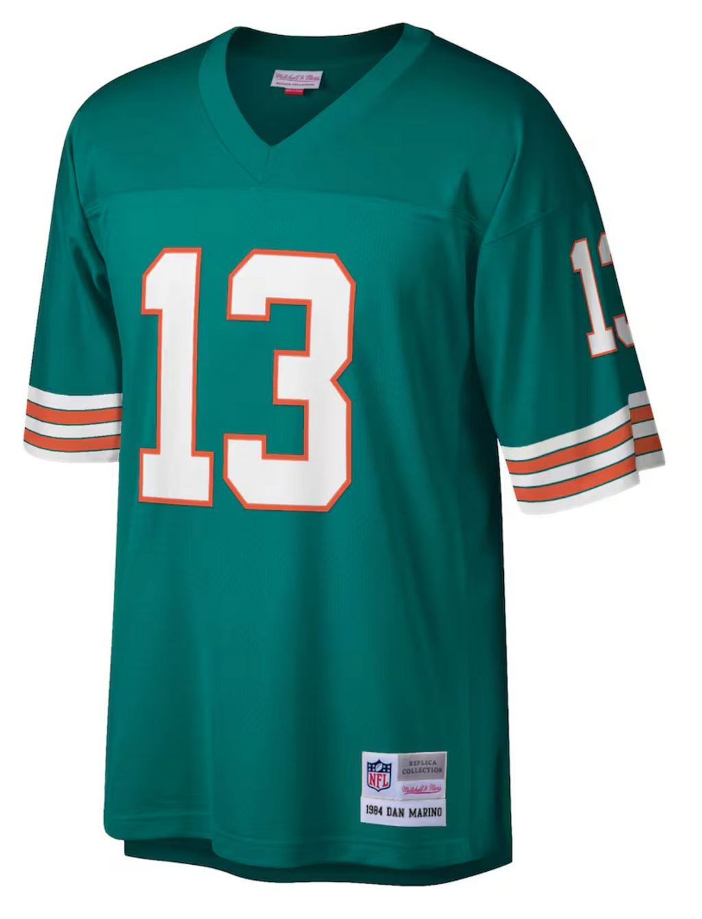 Mens Miami Dolphins Dan Marino Mitchell & Ness Aqua Retired Player Vintage Replica Jersey product image 2, provided for