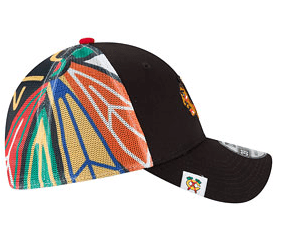 Child/Youth Reebok Chicago Blackhawks Jr Logo Wrapped 39THIRTY Flex Fit Hat product image 4, provided for visual reference