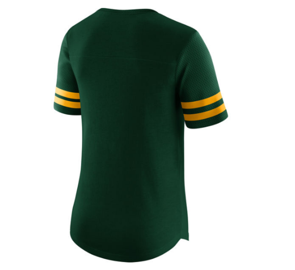 Green Bay Packers Nike Green Gear Up Modern Fan Performance T-Shirt for Women product image 4, provided for visual reference