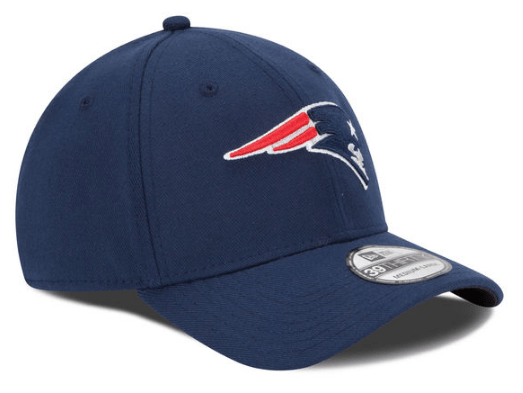 New England Patriots New Era Navy 39THIRTY Team Classic Flex Hat product image 3, provided for visual reference and product