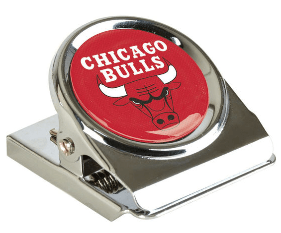 Chicago Bulls Metal Magnet Clip product image 1, provided for visual reference and product detail review