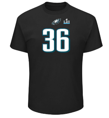Philadelphia Eagles Jay Ajayi NFL Men Super Bowl LII Bound Eligible Receiver Player T-Shirt product image 2, provided for