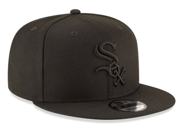 Chicago White Sox Black Tonal New Era 9FIFTY Snapback Hat product image 2, provided for visual reference and product detail