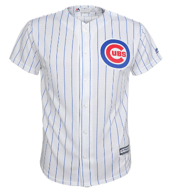 Addison Russell Chicago Cubs Youth Home Cool Base Replica Jersey By Majestic product image 2, provided for visual reference