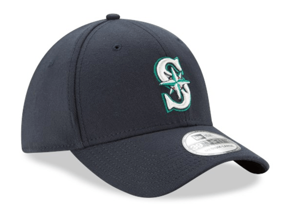New Era Men Seattle Mariners 39Thirty Classic Navy Stretch Fit Hat product image 3, provided for visual reference and