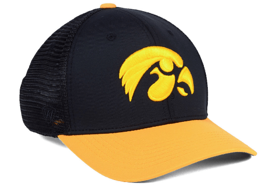 Mens Iowa Hawkeyes Chatter One Fit Flex Fit Hat By Top Of The World product image 3, provided for visual reference and