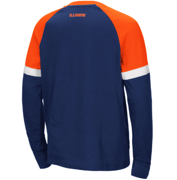 Illinois Fighting Illini Colosseum Youth Ollie Long Sleeve Raglan T-Shirt product image 2, provided for visual reference and