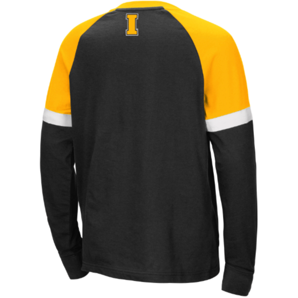 Iowa Hawkeyes Colosseum Youth Ollie Long Sleeve Raglan T-Shirt product image 2, provided for visual reference and product