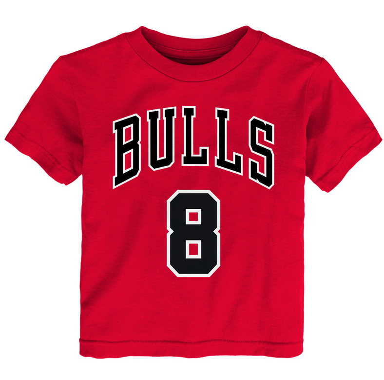 Toddler Zach Lavine Chicago Bulls Name And Number T-Shirt By Outerstuff product image 2, provided for visual reference and