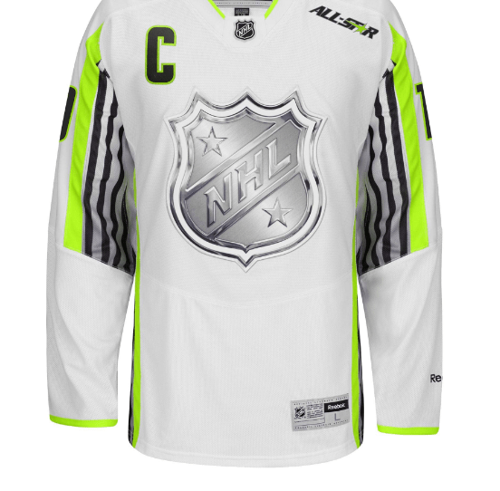 Mens NHL Reebok White 2015 All-Star Game Premier Jersey product image 2, provided for visual reference and product detail