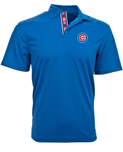 Chicago Cubs Repeat Omaha Royal Blue Level Wear Polo for Men product image 1, provided for visual reference and product