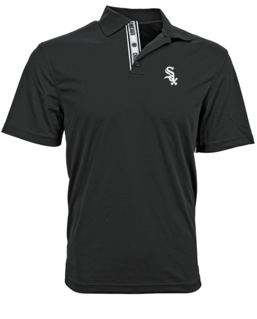 Chicago White Sox Repeat Omaha Black Level Wear Polo for Men product image 1, provided for visual reference and product