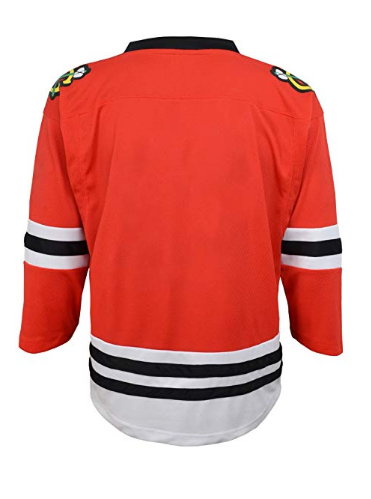 Infant(12M-24M) Chicago Blackhawks Red Home Replica Blank Jersey product image 2, provided for visual reference and product