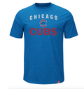 Majestic Chicago Cubs Stoked On Game Win Blue T-Shirt for Men product image 1, provided for visual reference and product