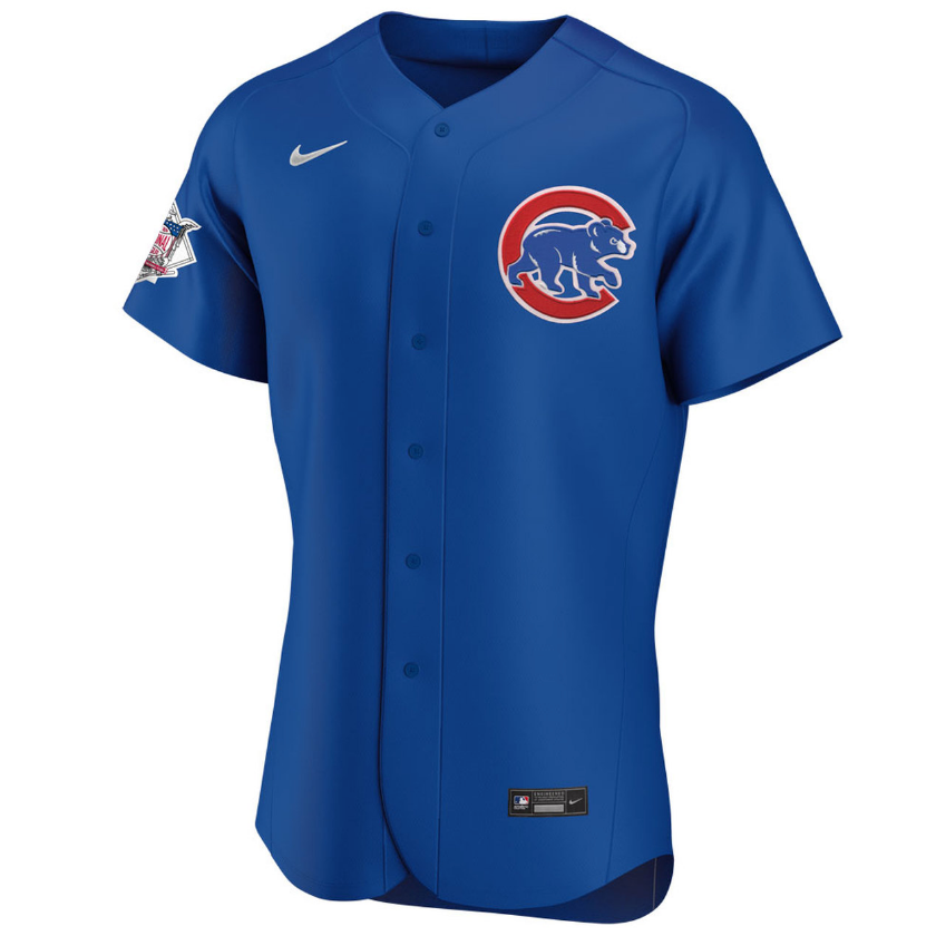 Chicago Cubs Javier Baez Nike Blue Alternate Authentic Player Jersey for Men product image 2, provided for visual reference