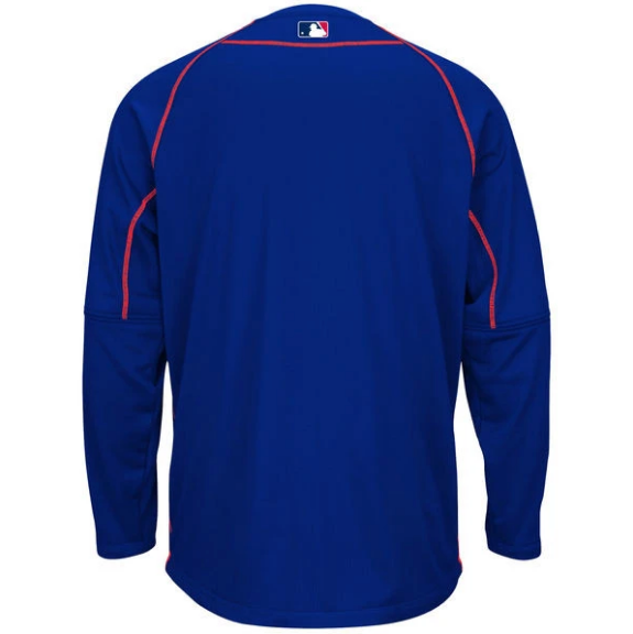 Chicago Cubs Authentic Royal Majestic Practice Pullover Therma Base Top for Men product image 2, provided for visual