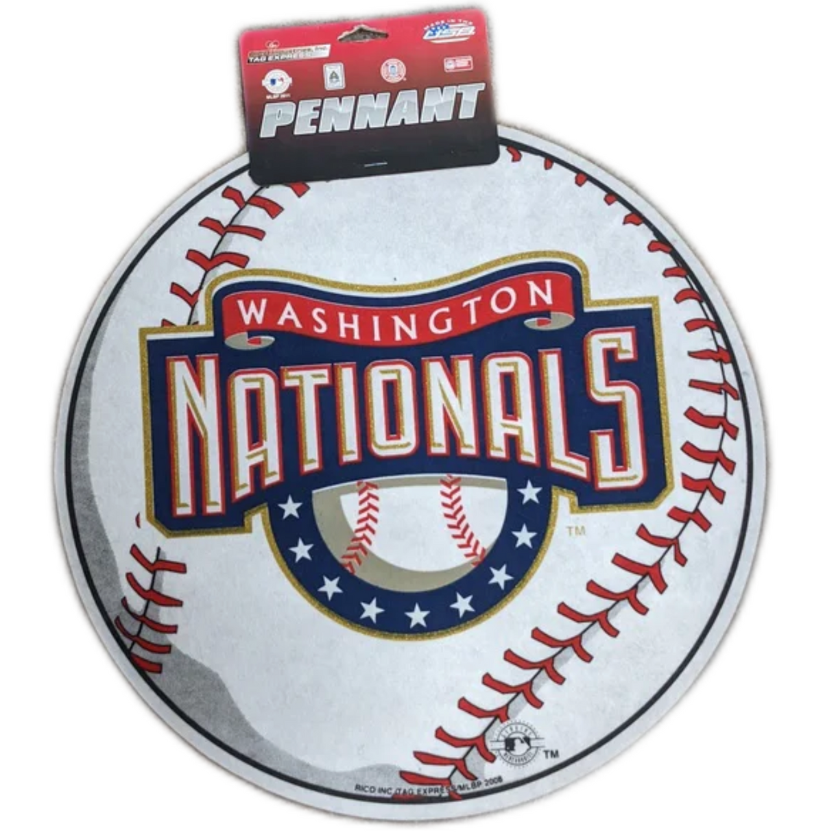 Washington Nationals Die Cut Baseball Pennant product image 1, provided for visual reference and product detail review