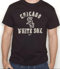 Mens Nike Chicago White Sox Black Slide Piece T-Shirt product image 1, provided for visual reference and product detail