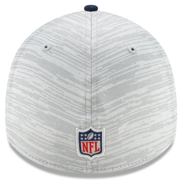 New England Patriots 2021 Training Camp On Field Gray/Navy New Era 39THIRTY Flex Fit Hat product image 4, provided for