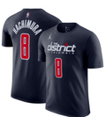 Jordan Men Washington Wizards Rui Hachimura #8 Navy Player T-Shirt product image 1, provided for visual reference and