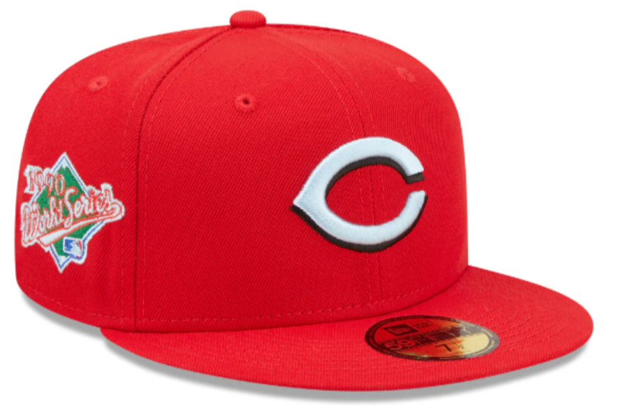 Cincinnati Reds Classic 1990 World Series Red New Era 59Fifty Fitted Hat product image 1, provided for visual reference and