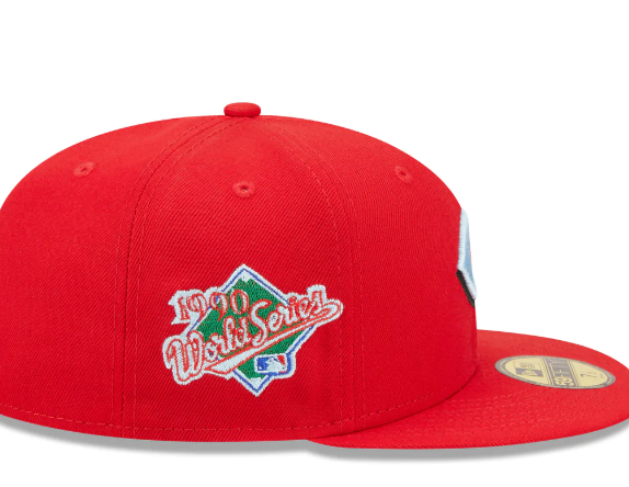 Cincinnati Reds Classic 1990 World Series Red New Era 59Fifty Fitted Hat product image 3, provided for visual reference and
