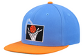 Mens Cleveland Cavaliers 2-Tone Blue/Orange 2.0 HWC Mitchell & Ness Snapback Hat product image 1, provided for visual