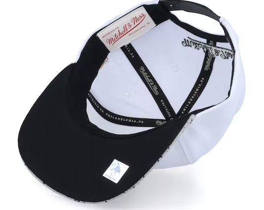 Boston Celtics Mitchell & Ness Cement Top Snapback Hat for Men product image 3, provided for visual reference and product