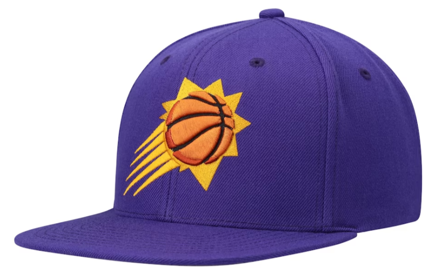 Phoenix Suns Mitchell & Ness Ground 2.0 Purple Burst Snapback Adjustable Hat for Men product image 1, provided for visual