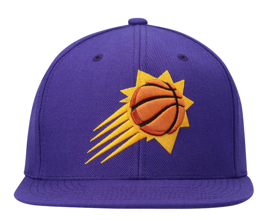 Phoenix Suns Mitchell & Ness Ground 2.0 Purple Burst Snapback Adjustable Hat for Men product image 2, provided for visual