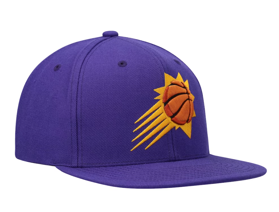 Phoenix Suns Mitchell & Ness Ground 2.0 Purple Burst Snapback Adjustable Hat for Men product image 3, provided for visual