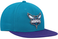 Mitchell & Ness Teal/Purple Charlotte Hornets 2-Tone 2.0 Snapback Hat for Men product image 1, provided for visual reference