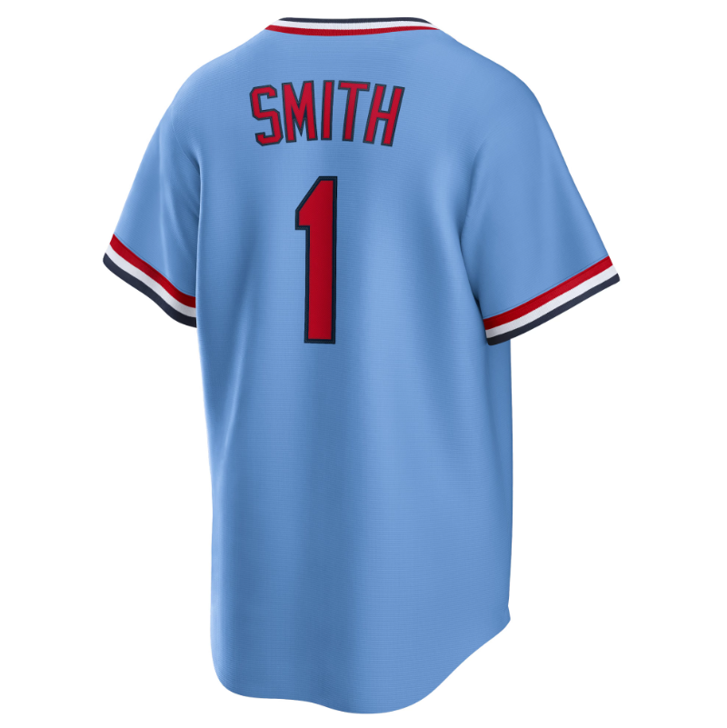 Ozzie Smith St. Louis Cardinals Nike Road Cooperstown Collection Player Jersey - Light Blue product image 3, provided for