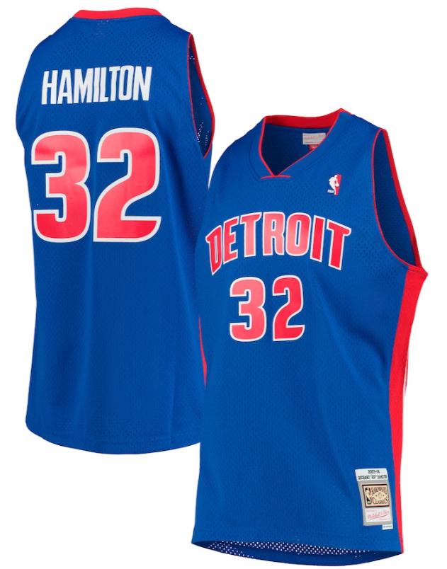 Detroit Pistons Richard "Rip" Hamilton 2003-04 Royal Mitchell & Ness NBA Men Hardwood Classic Swingman Jersey for Men