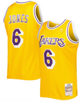 Eddie Jones Los Angeles Lakers #6 Mitchell & Ness 1996-97 Hardwood Classics Swingman Player Jersey - Gold for Men product