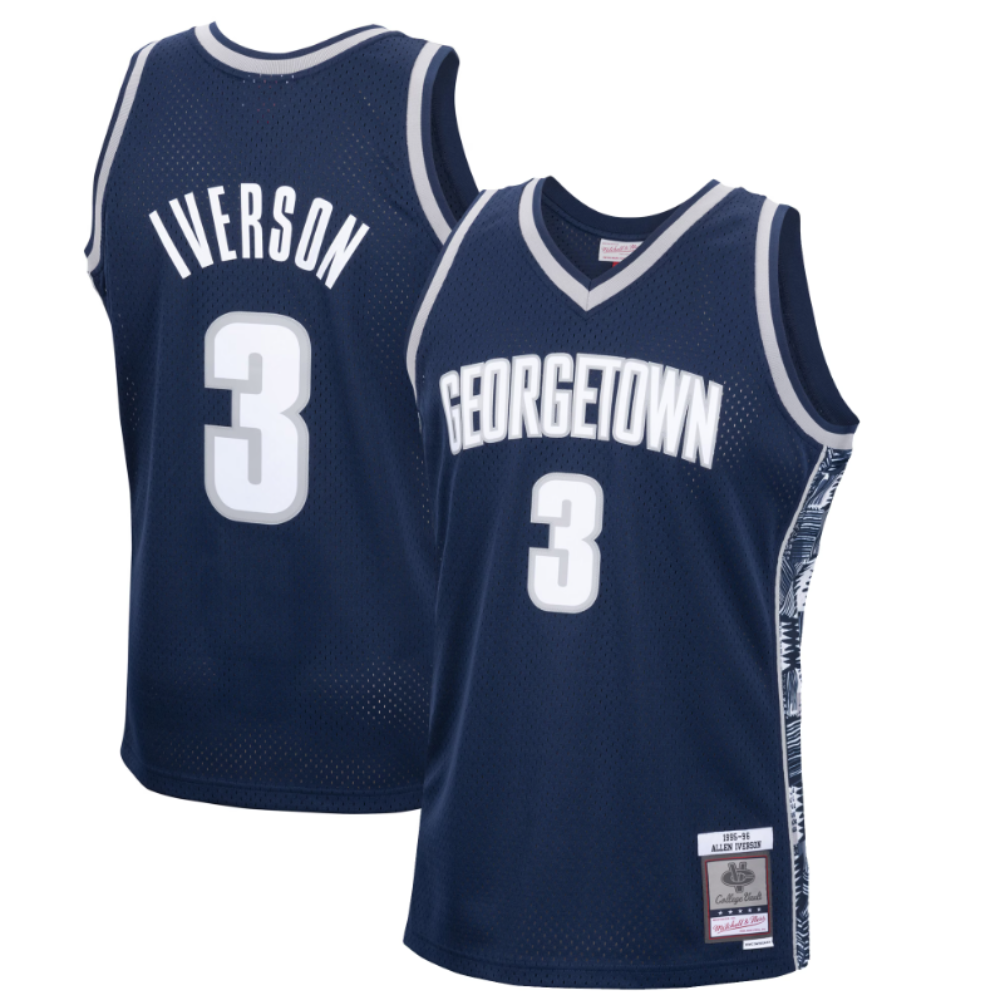 Georgetown Hoyas Allen Iverson Mitchell & Ness Swingman Jersey for Men product image 1, provided for visual reference and