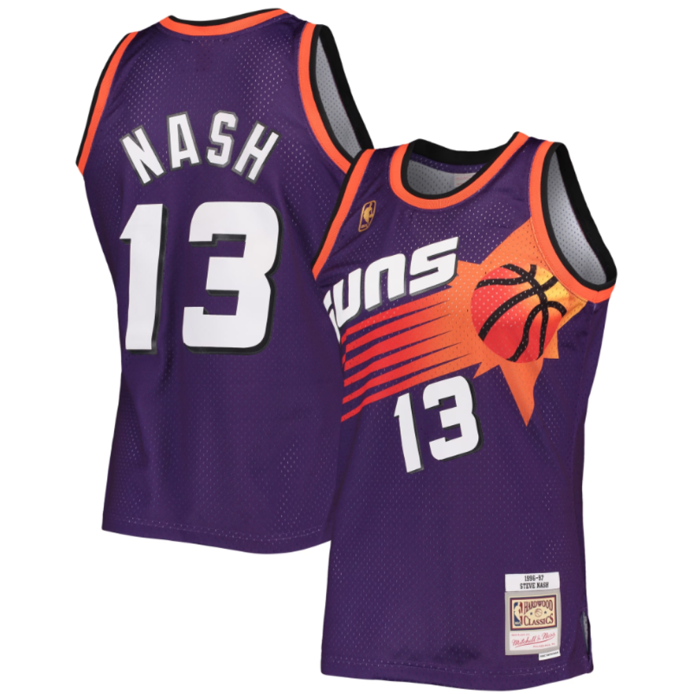Phoenix Suns Steve Nash Mitchell & Ness Purple 1996-97 Hardwood Classics Swingman Jersey for Men product image 1, provided