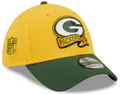 Green Bay Packers New Era Yellow/Green 2022 Sideline 39THIRTY Flex Hat for Men product image 1, provided for visual