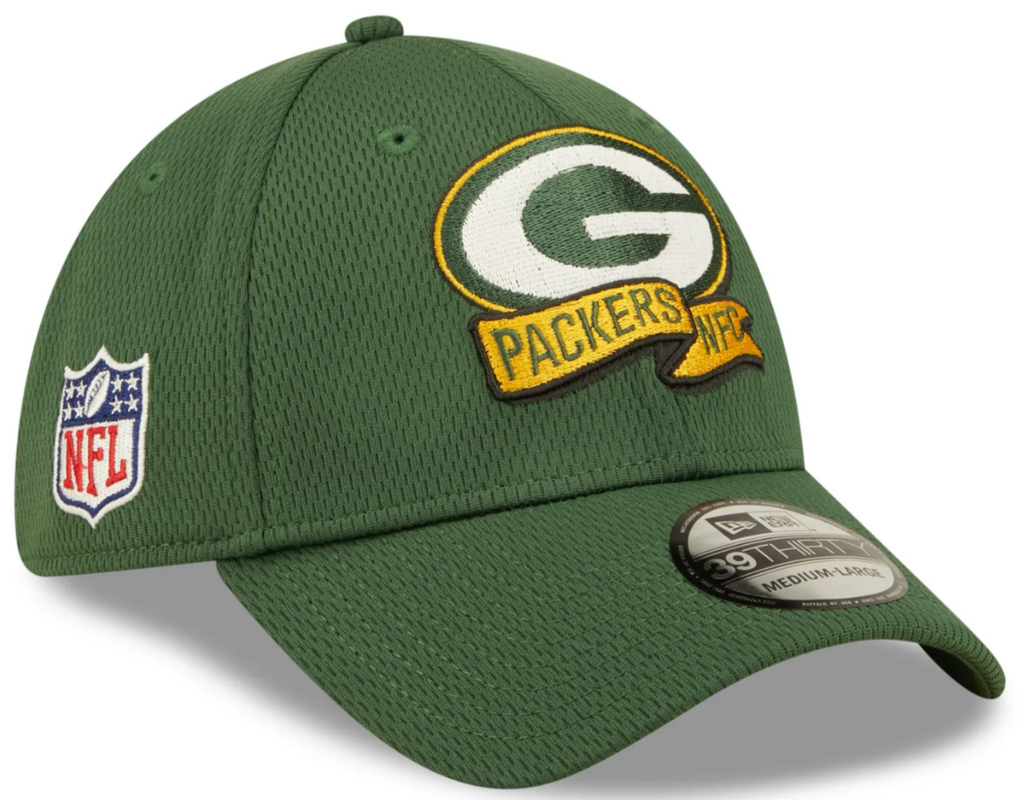 Green Bay Packers New Era Green 2022 Sideline Coaches 39THIRTY Flex Hat for Men product image 1, provided for visual