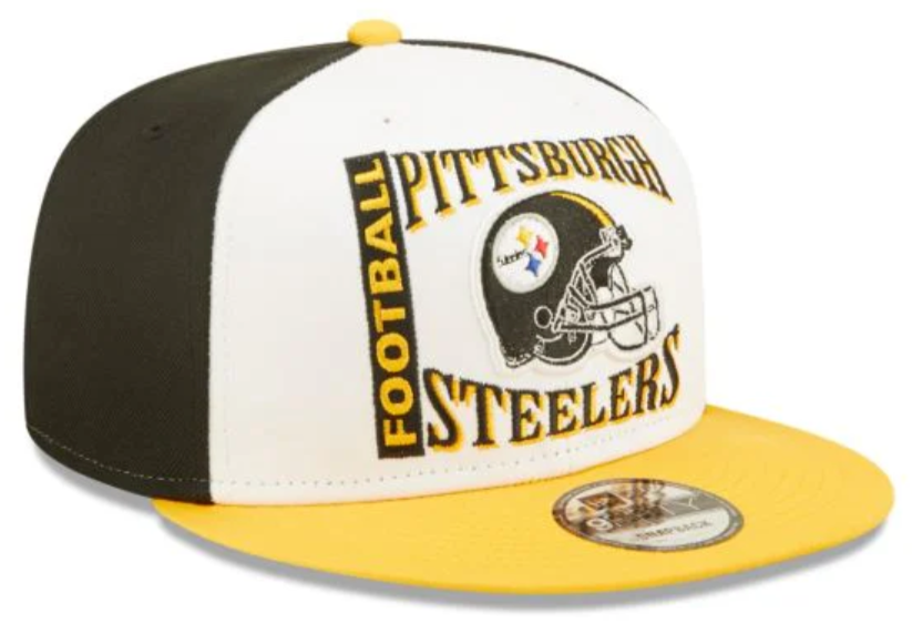 Pittsburgh Steelers Retro Sport 3 Tone New Era 9FIFTY Snapback Hat product image 1, provided for visual reference and