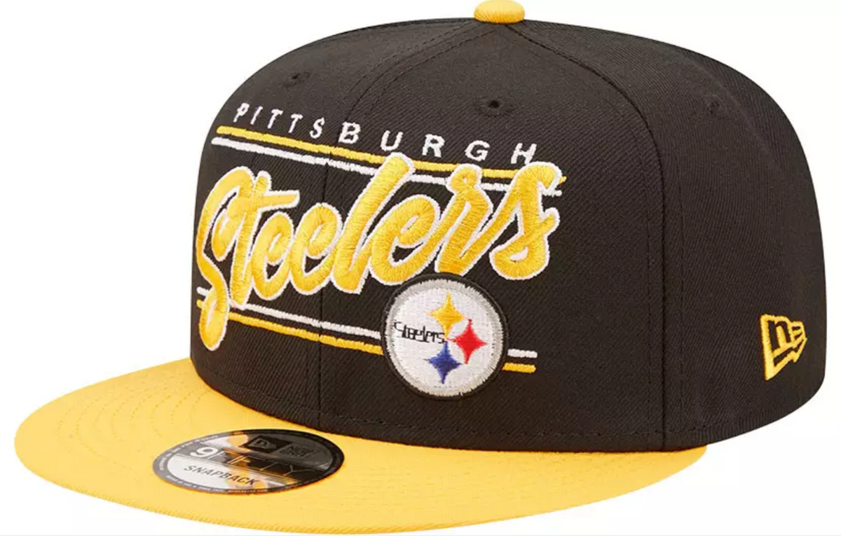 Pittsburgh Steelers New Era Team Script 2 Tone 9FIFTY Snapback Hat product image 1, provided for visual reference and