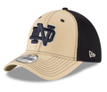 Notre Dame Fighting Irish New Era Team Front Adult Gold/Navy Hat product image 1, provided for visual reference and product