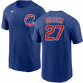 Chicago Cubs Seiya Suzuki Nike Royal Blue Name & Number T-Shirt for Men product image 1, provided for visual reference and