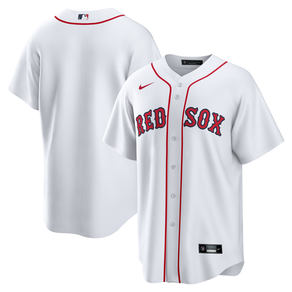 Boston Red Sox Nike White Home Replica Team Jersey for Men product image 1, provided for visual reference and product detail