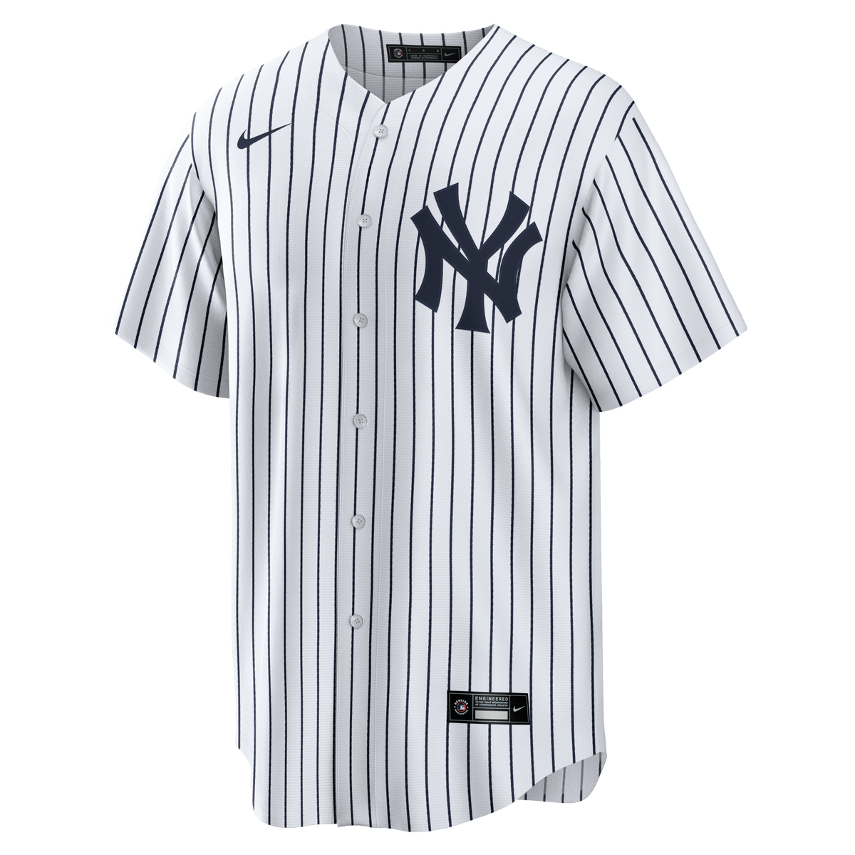 New York Yankees Nike White Home Replica Blank Team Jersey for Men product image 2, provided for visual reference and