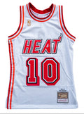 Miami Heat Tim Hardaway Mitchell & Ness NBA Mens Hardwood Classics White Swingman Jersey product image 1, provided for