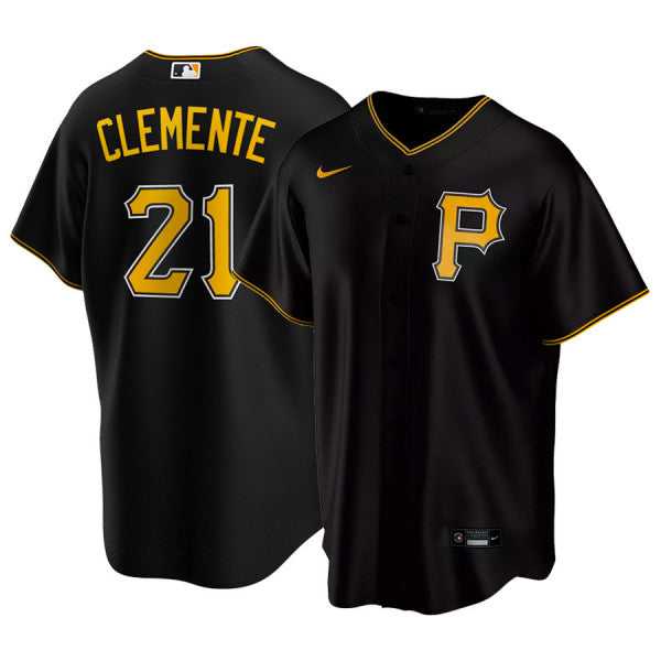 Pittsburgh Pirates Roberto Clemente Nike Black Alternate Replica Jersey for Men product image 1, provided for visual