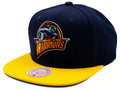 Golden State Warriors 2 Tone Navy/Gold HWC Mitchell & Ness Snapback Hat for Men product image 1, provided for visual