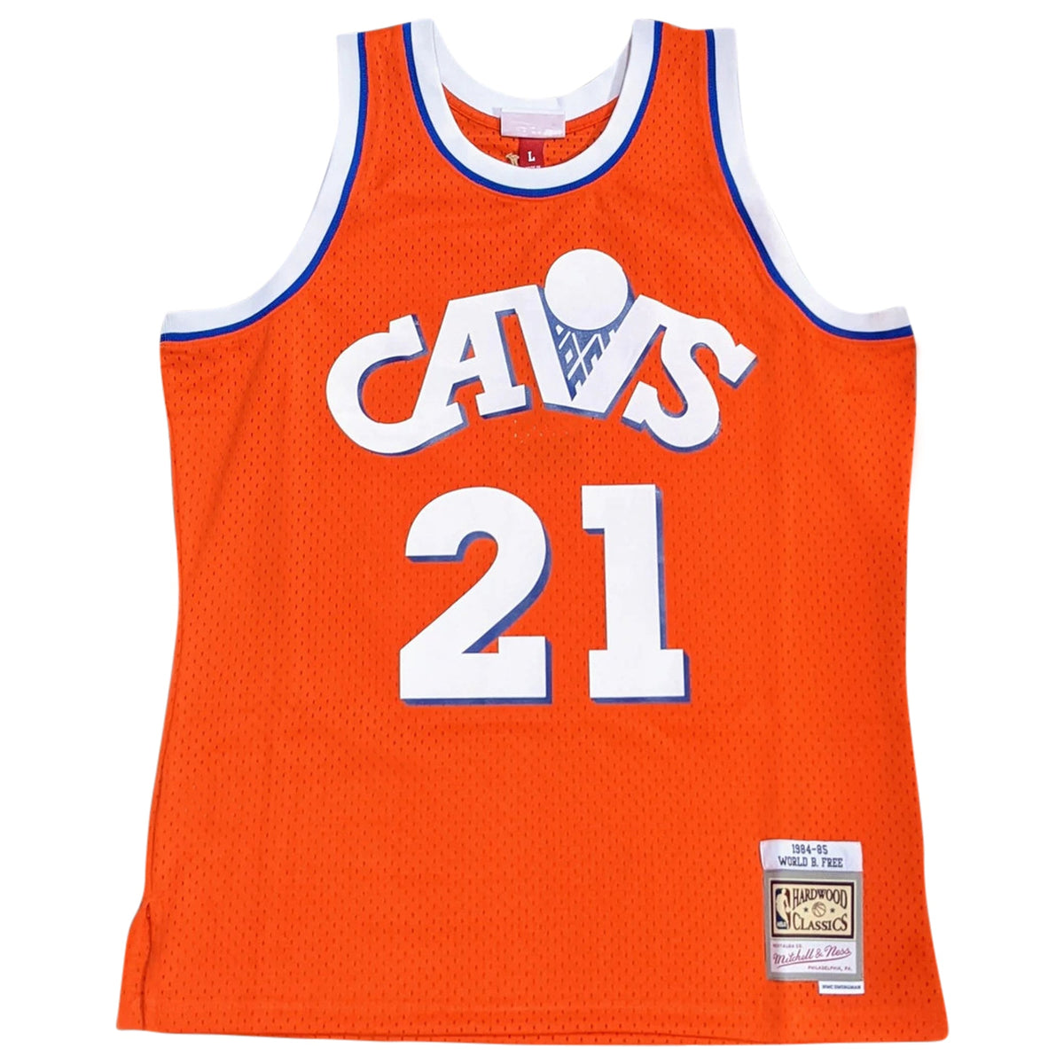 Cleveland Cavaliers World B. Free Orange 1984-85 Hardwood Classics Swingman Jersey for Men product image 1, provided for